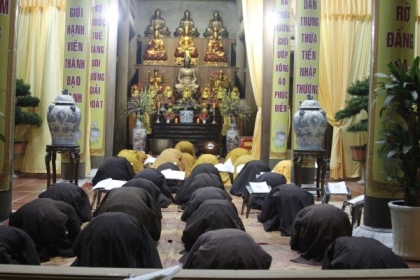 Sơ nhập hành sám của giới tử Giới Đàn Nghệ Tĩnh